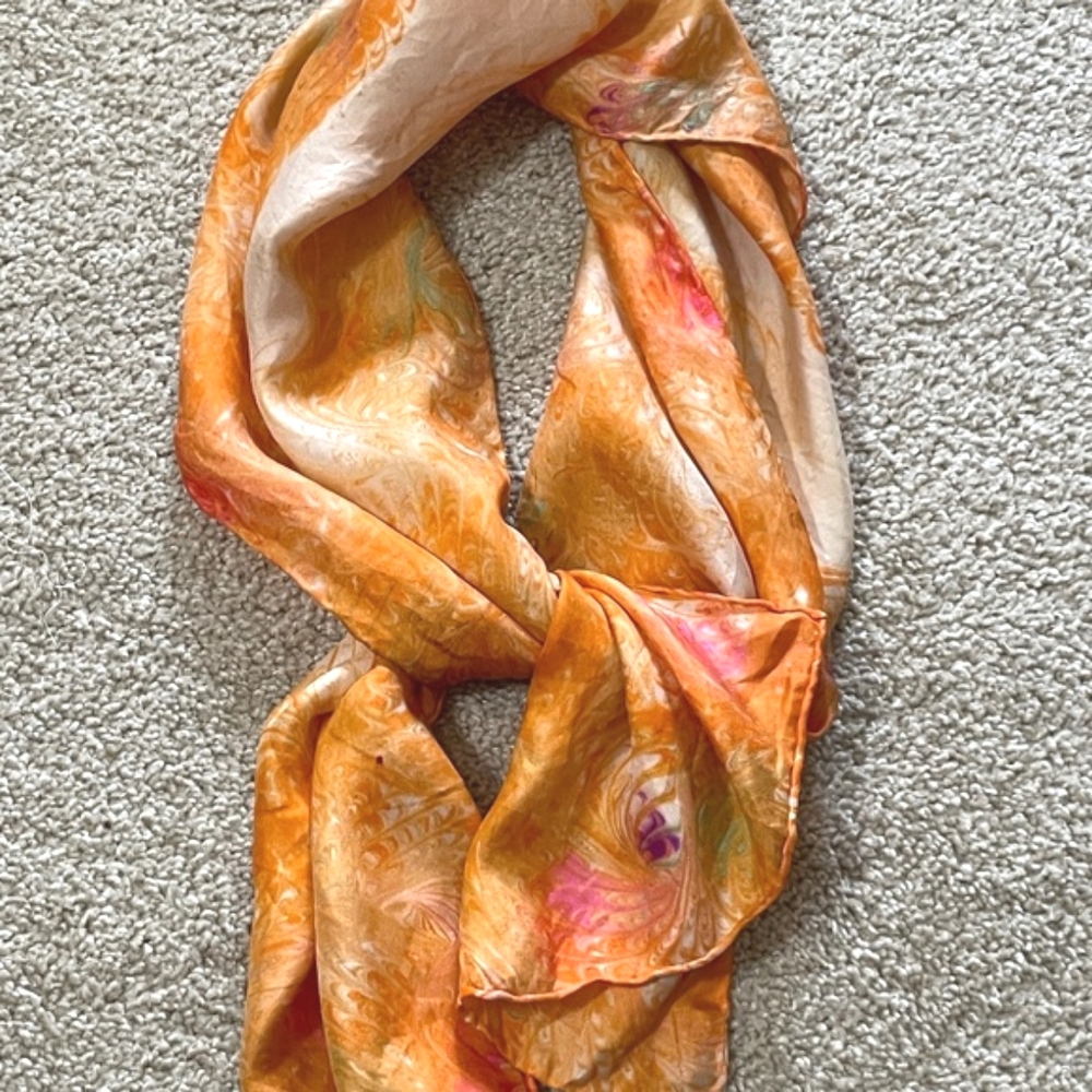Burmel Original Vintage Signed Scarf 100% Silk Japan - Picture 2 of 13